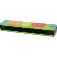 Johntoy Speelgoed Mondharmonica Hout Voor Kinderen - Kleur Groen