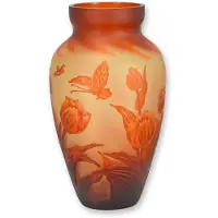 Baakman Vaas - "Tulip" - Cameo Glas - 31 cm hoog