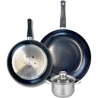 Elo Set van 2 Koekenpannen 24 en 28 cm en 1 braadpan 12 cm Elo Prima Brillant