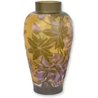 Baakman Vaas - "Peony" - Cameo Glas - 33,3 cm hoog