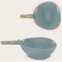 Arca TIERRA Grey - Melamine kom met handvat 31x21x8cm – licht in gewicht – makkelijk stapelbaar – voor binnen en buiten