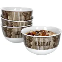 Ritzenhoff & Breker Set van 4 kommen diep 14cm Heimat Hirsch Chalet - Ritzenhoff 407693