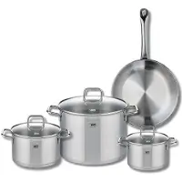 Elo Set van 1 Koekenpan 28 cm en 3 kookpotten 16, 20 en 26 cm Elo Profi Citrin