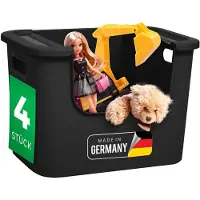 Novaliv 4x opbergbox badkamer organizer kledingkast lades organisatiesysteem zwarte stacaravan kast organizer box badkamer organizer & kledingkast organizer & geschikt als ladekast