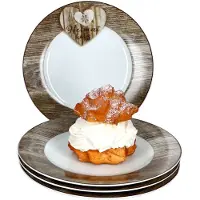 Ritzenhoff & Breker Set van 4 dessertbordjes 20.5cm Hart Chalet - Ritzenhoff 407747