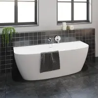 SaniGoods Masala half vrijstaand bad 170x80cm wit glans