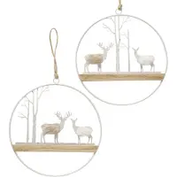 MamboCat B. 2-delige set decoratieve hanglamp Forrester gemaakt van hout & metaal - 2026861