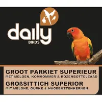 Daily GROOT PARKIET SUPERIEUR - 10 KG - Parkietenvoer - Valkparkiet - Rosella - Halsbandparkiet - Kakariki. - Muisparkiet
