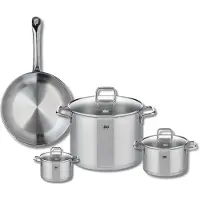 Elo Set van 1 Koekenpan 28 cm en 3 kookpotten 12, 16 en 26 cm Elo Profi Citrin