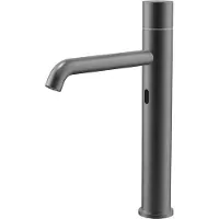 Guido Gusto Wastafelkraan met sensor hoge uitloop Gun metal