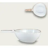 Arca TIERRA White - Melamine kom met handvat 31x21x8cm – licht in gewicht – makkelijk stapelbaar – voor binnen en buiten