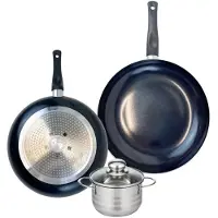 Elo Set van 2 Koekenpannen van 28 en 32 cm en 1 braadpan van 14 cm Elo Prima Brillant