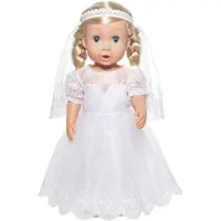 Heless Poppenkleding Trouwjurk Meisjes 35-45 Cm Wit 3-delig