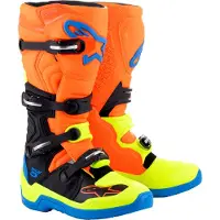 Alpinestars Tech 5, laarzen ,Neon-Oranje/Blauw/Neon-Geel ,15 US