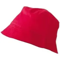 Myrtle beach Vissershoedjes/zonnehoedjes - 10x - rood - voor volwassenen - Zomerhoeden