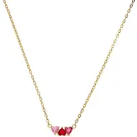 Lucardi Ketting goud / rosa / rood