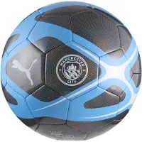 Puma Manchester City Culture Voetbal Maat 5 2025-2026 Donkergrijs Blauw Wit