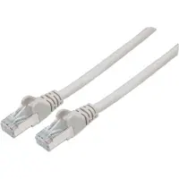 Intellinet 740616 Rj45 Netwerk Aansluitkabel Cat 6A S/Ftp 0.5 M Grijs Folie Afscherming Afscherming Gevlochten Afgeschermd Geschikt Voor Hdmi Halogeenvrij