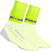 Gripgrab - CyclinGaiter Hi-Vis Regen Wielren Overschoenen Cuffs Neopreen Manchetten - Geel Hi-Vis - Unisex - Maat L/XL