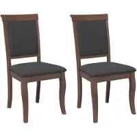 vidaXL Eetkamerstoelen met kussens 2 st massief hout rubber bruin