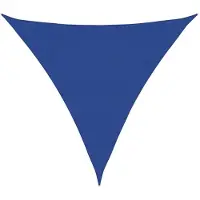 vidaXL Zonnezeil 160 g/m² driehoekig 4,5x4,5x4,5 m HDPE blauw