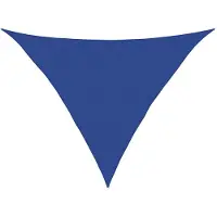 vidaXL Zonnezeil 160 g/m² driehoekig 5x5x6 m HDPE blauw