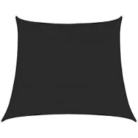 vidaXL Zonnezeil 160 g/m² trapezium 4/5x4 m HDPE zwart
