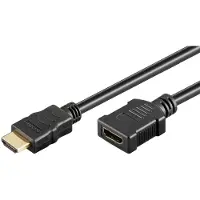 Goobay HDMI verlengkabel | HDMI2.1 (8K 60Hz + HDR) | koper | zwart | 2 meter