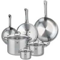 Elo Set van 3 Koekenpannen 24, 28 en 32 cm en 3 kookpotten 14, 20 en 26 cm Elo Profi Citrin