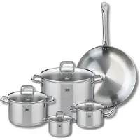 Elo Set van 1 Koekenpan 32 cm en 4 kookpotten 12, 14, 20 en 26 cm Elo Profi Citrin