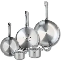 Elo Set van 3 Kookpannen 24, 28 en 32 cm en 2 braadpannen 12 en 14 cm Elo Profi Citrin