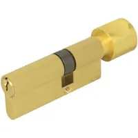 Lavita Domino Cilinderslot Profielcilinder DMO 41/46K - Deurslot - Deurknop, knopcilinder - incl. 3 sleutels - Insteekslot - Voordeurslot Veiligheidscilinder Vernikkeld - Meer dan 25.000 cycli - Goud