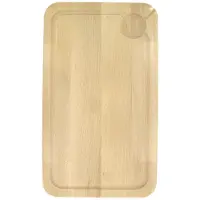 FM Professional Snijplank, beukenhout met geul en bloedopvang 34 x 20 cm, per 2 Gourmet editie