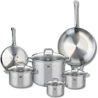 Elo Set van 2 Koekenpannen 24 en 32 cm en 4 kookpotten 14, 16, 20 en 26 cm Elo Profi Citrin