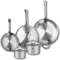 Elo Set van 3 Kookpannen 24, 28 en 32 cm en 2 braadpannen 14 en 16 cm Elo Profi Citrin