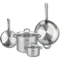 Elo Set van 2 Koekenpannen 24 en 32 cm en 2 Kookpotten 16 en 26 cm Elo Profi Citrin