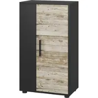 Vicco Berno Ladekast – 50.1 x 87.3 cm met 2 compartimenten Eik zwart/zand