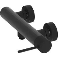 Domino Douchemengkraan ORION - Zwart Mat - Keramische Cartouche, ééngreeps, Waterbesparend - Mengkraan voor Badkamer - Douchekraan voor extra hygiëne en comfort