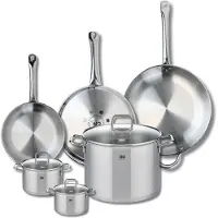 Elo Set van 3 Koekenpannen 24, 28 en 32 cm en 3 kookpotten 12, 14 en 26 cm Elo Profi Citrin