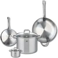 Elo Set van 2 Bakpannen 24 en 32 cm en 2 Kookpotten 12 en 26 cm Elo Profi Citrin