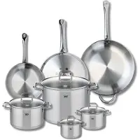 Elo Set van 3 Kookpannen 24, 28 en 32 cm en 4 braadpannen 12, 14, 20 en 26 cm Elo Profi Citrin