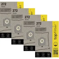 Top Filter Set van 4 pakketten van 2 stofzuigerzakken 64272 Bluesky TopFilter Premium