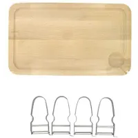 FM Professional Set van 2 Snijplanken en 4 Groenteschillers Gourmet editie