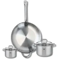 Elo Set van 1 Koekenpan 32 cm en 2 kookpotten 12 en 16 cm Elo Profi Citrin