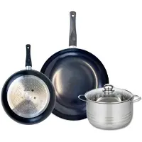 Elo Set van 2 Koekenpannen 24 en 32 cm en 1 braadpan 20 cm Elo Prima Brillant