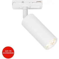 Briloner Rail - Railverlichting uitbreiding opbouwspot - draaibaar railspot- dimbaar - incl. warm wit licht 3.000K - wit - 4x10 cm