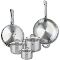 Elo Set van 2 Koekenpannen 28 en 32 cm en 3 kookpotten 14, 16 en 20 cm Elo Profi Citrin