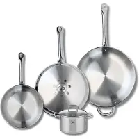 Elo Set van 3 Koekenpannen 24, 28 en 32 cm en 1 braadpan 14 cm Elo Profi Citrin