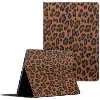 Selencia Sabi Bookcase met panterprint voor de Samsung Galaxy Tab A9 Plus - Mocha Brown