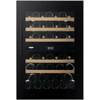 Dunavox DVP-44.120DB wijnkoelkast inbouwkoelkast, nis hoogte 88 cm, zuinig energieklasse F